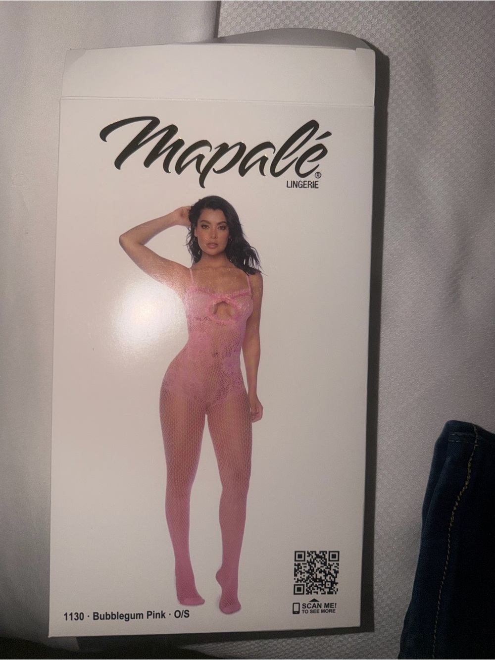 Mapalé Bubblegum Pink Fishnet Chemise Bodystocking